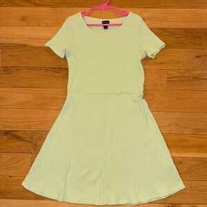 Art Class Light Green Fit and Flare Dress Girls L 10/12